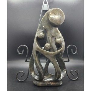Shona, Stone Sculpture Handcrafted Woman w/3 Children